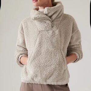 AthletaTugga Sweatshirt Sherpa Fleece M beige